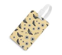 Death Moth Luggage Tag TPU Travel Suitcase Identifier Name ID Label Address Card for Women Men