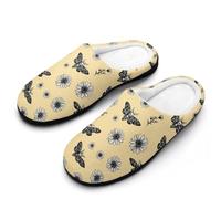 Death Moth Men's Slippers Comfortable And Non-slip Cotton Slipper Shoe for House