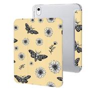 Death Moth Tablet Case with Pen Holder Compatible with IPAD 10 | Slim,silicone,Imitation leather,Back Shell,Smart Cover Protective,Portable