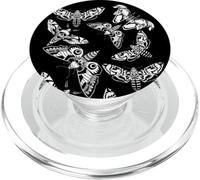 Death Moths Dark Gothic Girl Witch Occult Wiccan Hawk Moths PopSockets PopGrip for MagSafe