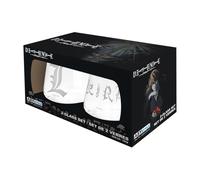 ABYstyle Glass Set Death Note Kira & L – 2 Glasses – Transparent – One Size