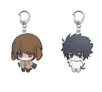 Death,Note Acrylic Keychain 2pcs L, Yagami Light Figure Pendant Keyrings Key Accessories Cell Phone Pendant Bag Decoration Cos Props