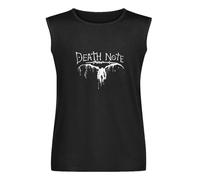 Death Note Anime Manga Mens T-Shirt Unisex Sleeveless Tops Black Vest Tank Tee XXL
