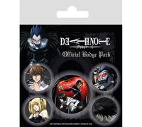 Death Note Characters Badge Set (Pack of 5) Death Note Multicolor