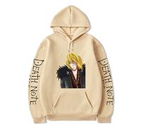 Death Note Hoodie Yagami Light Cosplay Hoodies Anime Long Sleeve Pullover Lightweight Hooded Sweatshirt with Pockets
