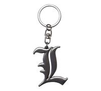 Death Note Keychain 3D L Symbol Keychain ABYSTYLE