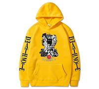 Death Note L·Lawliet Hoodie Anime Cosplay Costume Sweatshirt Pullover Long Sleeve Casual Sportswear Sweatshirts for Men Women Yellow