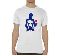 Death Note Light Kira Ryuk Quality Crew Neck Men's T Shirt White(Small)