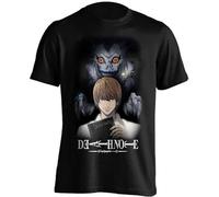 Death Note Ryuks Behind The Death Light Yagami Black Men T-Shirt Black S