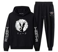 Death Note Tracksuit Anime Cosplay Costume Ryuk Printed Hoodie and Pants Suit Harajuku Sportswear for Women Men