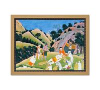 Death Of Bali Hindu Ramayana Large Framed Art Print Poster Wall Decor 18x24