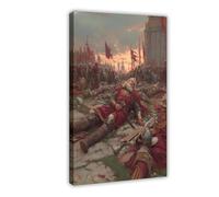 Death of King Harold Canvas Poster Wall Art Decor Print Picture Paintings for Living Room Bedroom Decoration 24x36inch(60x90cm)