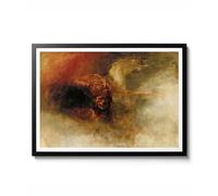 Death on a Pale Horse by J. M. W. Turner, Romanticism Themed Wall Art, Horse and Death Inspired Decor, Vintage Landscape Print Poster, 1825, Archival Matte, A1 (Framed) - 84.1x59.4cm