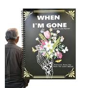 Death Planner Organizer - Beneficiary Planner - Notebook Journal Coil Workbook for Belongings Beneficiary Info Important Information Will Preparation Business Affairs