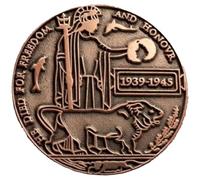 Death Plaque DEAD MAN'S PENNY War Soldier ww2 Poppy Day