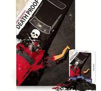 Death Proof Q Tarantino Jigsaw Puzzles 1000 Piece for Adults Stress Less Stress Relief Home Enjoyable Night Activity (38x26cm)
