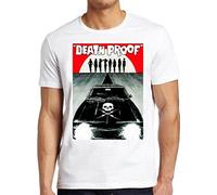 Death Proof Stuntman Mike Tarantino Russ Meyer Gift Cult Movie Tee White Yellow Black Red Mens Women T Shirt 100% Cotton M623(XX-Large)