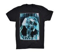 Death Ray Vision T-Shirt Skull Skeleton Tee 100% Soft Cotton New(Large)