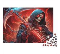 Death Reaper 1000-Piece Fantasy Sturdy Cardboard DIY Puzzle Adults Kids Cognitive Development Beginners Beautiful Home Decoration Birthday Gift 38x26cm/1000pcs