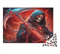 Death Reaper Scythe 1000 Pc Jigsaw Puzzle Bundle Family Puzzle Lovers Brain Training Puzzle Gift for Teen Puzzle Fans 12-18 Years 70x50cm/1000pcs