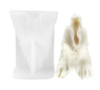 Death Resin Mould - Silicone Fondant Chocolate Mould - DIY 3D Halloween Style Soap Aromatherapy Cake Candle Mold Food Grade Silicone Mold for D Cube