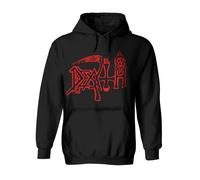 Death Skateboards Hooded Sweatshirt Scream Bloody Gore Band Logo Black New Men's XL