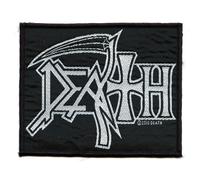 Death Scythe Logo Patch Metal Rock Band Woven Iron On