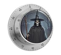 Death Scythe Timer Stainless Digital Visual Timer Exquisite Mechanical Countdown Time Management Tools with Silent Operation Timer for Kitchen Office Classroom