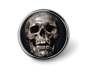 Death Skull Blank Round Badges Round Badge DIY Pin Back Buttons Clear Button Pins for Craft Projects Badge Making Accessories