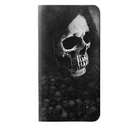 Death Skull Grim Reaper PU Leather Flip Case Cover For Samsung Galaxy J3 (2018), J3 Star, J3 V 3rd Gen, J3 Orbit, J3 Achieve, Express Prime 3, Amp Prime 3