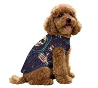 Death Skull Ice Silk Dog Clothes for Summer Puppy Costume Breathable Cooling Shirts