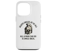 Death Smiles At Us All - Gladiator Marcus Aurelius Quote Case for iPhone 13 Pro