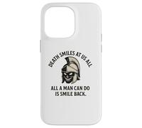 Death Smiles At Us All - Gladiator Marcus Aurelius Quote Case for iPhone 14 Pro Max