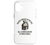 Death Smiles At Us All - Gladiator Marcus Aurelius Quote Case for iPhone 16 Plus