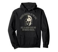 Death Smiles At Us All - Gladiator Marcus Aurelius Quote Pullover Hoodie