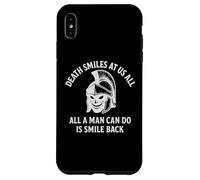 Death Smiles At Us All Stoic Marcus Aurelius Gladiator Quote Case for iPhone XS Max