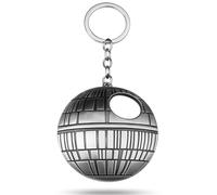 Death Star Bottle Opener Keyring Shiny Black Solid Finish for Home Bar on the Go - Funny Gift for Star Wars Fans