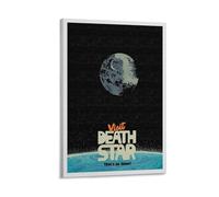 Death Star Minimal Art Star The Wars 80s Movie Posters For Wall Decor Canvas Wall Art For Living Room Decor 12x18inch(30x45cm)