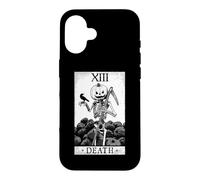 Death Tarot Card Halloween Pumpkin Goth Astrology Case for iPhone 16