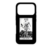Death Tarot Card Halloween Pumpkin Goth Astrology Case for iPhone 17 Pro
