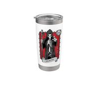 Death Tarot Card Occult Grim Reaper Astrology Stainless Steel Insulated Tumbler