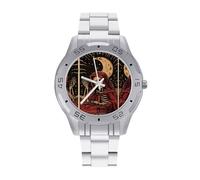 Death Tarot Card Quartz Wrist Watch Stainless Steel Watches for Men Women Easy to Read