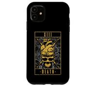 Death Tarot Card Vintage Gothic Anatomical Heart Skull Case for iPhone 11