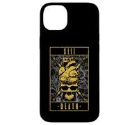 Death Tarot Card Vintage Gothic Anatomical Heart Skull Case for iPhone 14 Plus