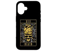 Death Tarot Card Vintage Gothic Anatomical Heart Skull Case for iPhone 16