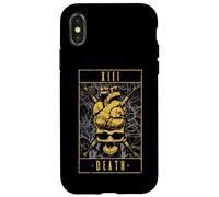 Death Tarot Card Vintage Gothic Anatomical Heart Skull Case for iPhone X/XS