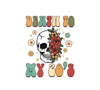 Death To My 20's Notebook For Birthday Queen, 20s Birthday Journal, Journal Notebook, Gift For 20s Birthday Girl, Twenties Birthday Blank Lined ... Vintage 120 Pages, 6x9 College Ruled Notebook
