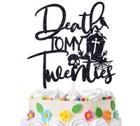 Death to My Twenties Cake Topper, Rip to My 20s/Dirty Thirty Cake Decor, Funeral Tombstone Theme 30th Birthday Anniversary Party Decorations Supplies