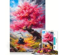 Death Under A Pink Tree 1000 Piece Jigsaw Puzzles for Teenagers Brain Think Snug Connection Real Challenge Christmas Idea (38x26cm)
