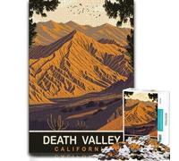 Death Valley Artistic Wooden Puzzle for Adults, 500 Pieces | Jigsaw Puzzle for Adults - visible image details for section-by-section building on weekends.
